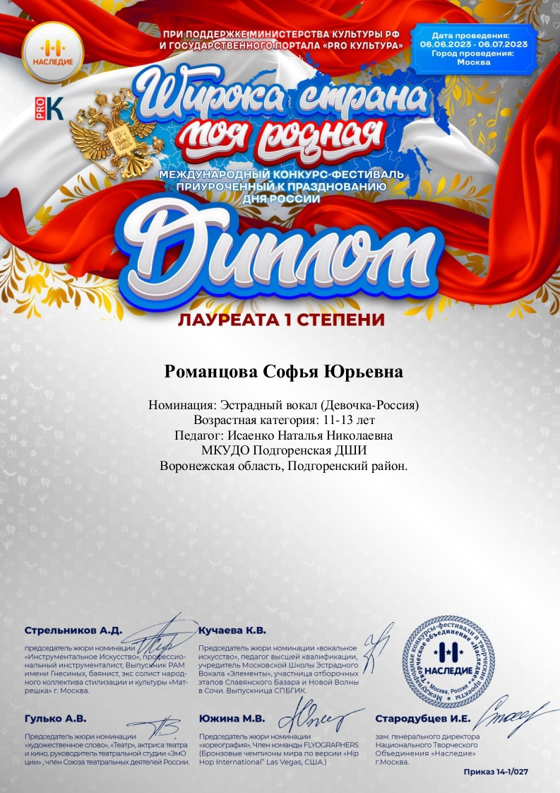 Дорожная карта дши министерства культуры